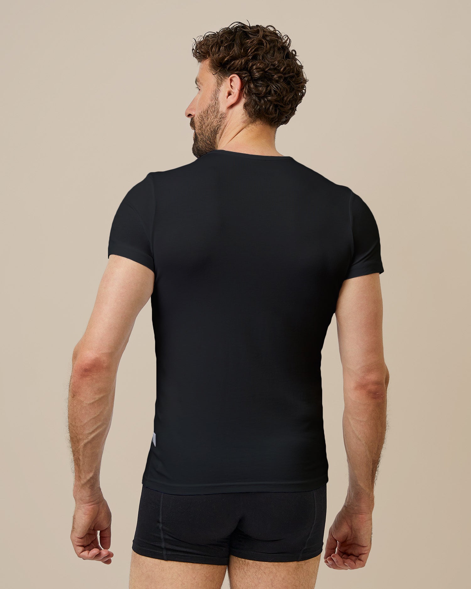 BOXR | Magliette In Bambù - Confezione Da 4 Pezzi - Nero - Ultimi Pezzi