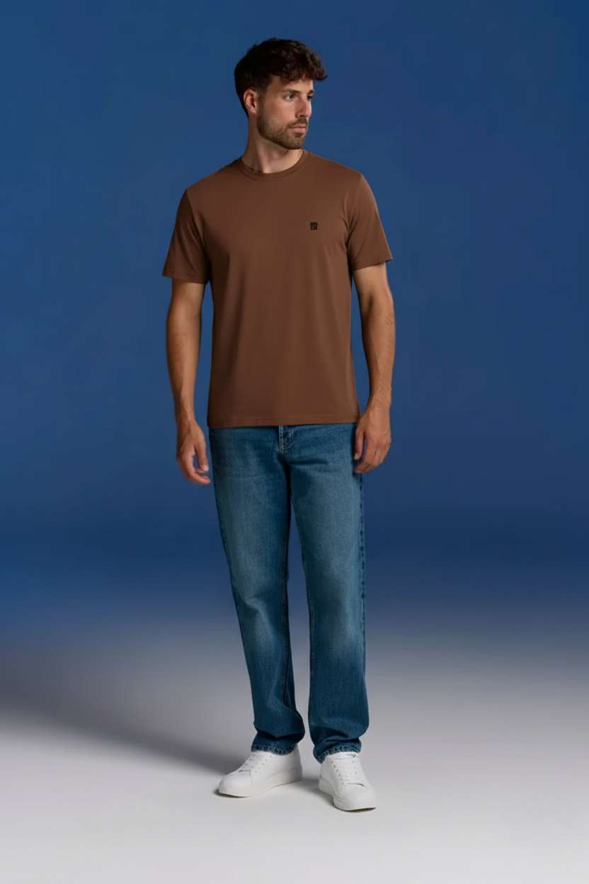 BOXR | T-Shirt Casual in Bambù - Confezione da 10 - Marrone