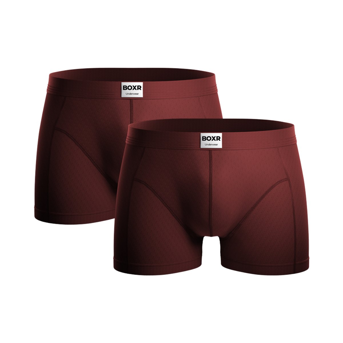 BOXR | Boxer Classici In Bambù - Confezione Da 2 Pezzi - Rosso
