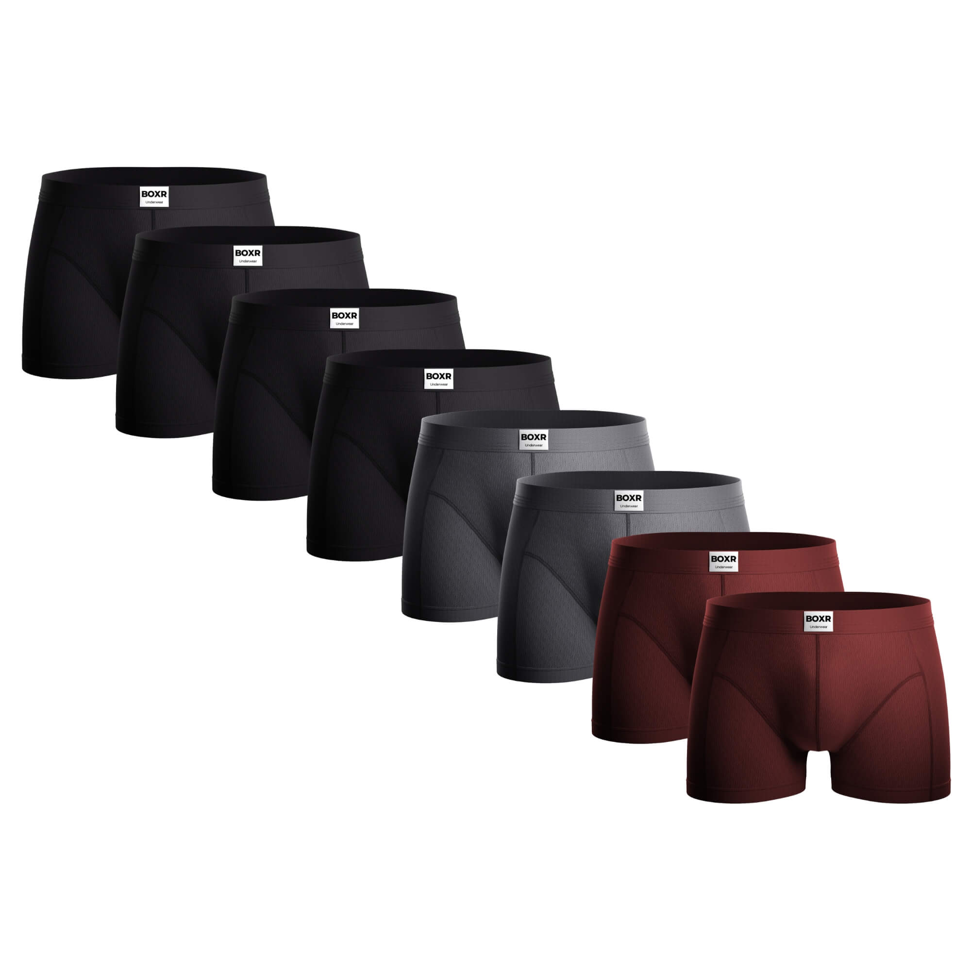 BOXR | Boxer Classici In Bambù - Confezione Da 8 Pezzi - Multicolore