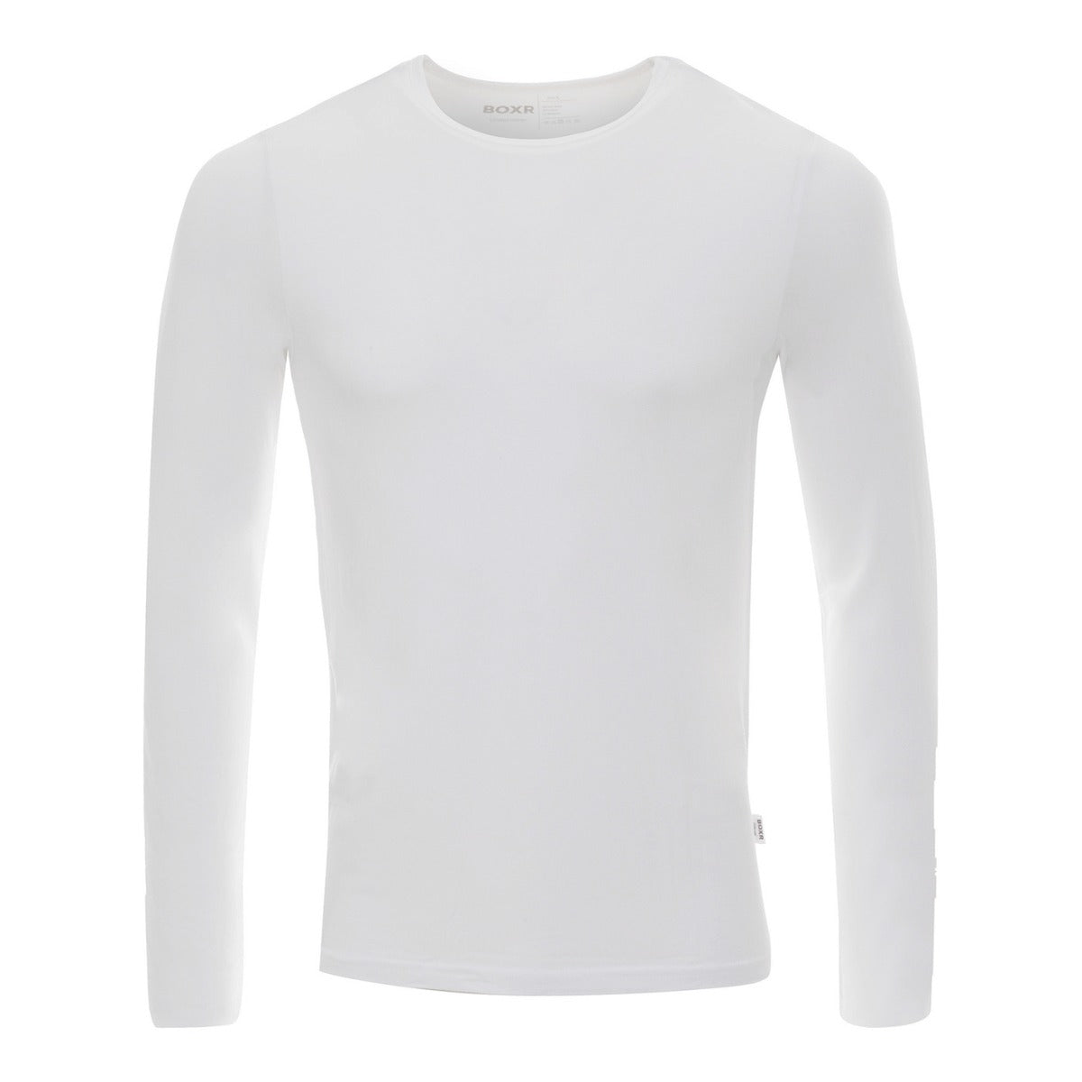 BOXR | Sottocamicia a Maniche Lunghe in Bambù - 4 Pezzi - Bianco