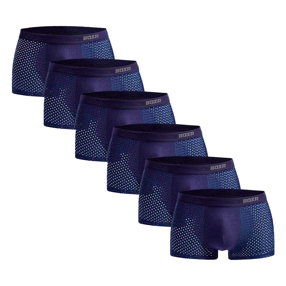 BOXR | Boxer In Bambù 2.0 - Confezione Da 6 Pezzi - Blu