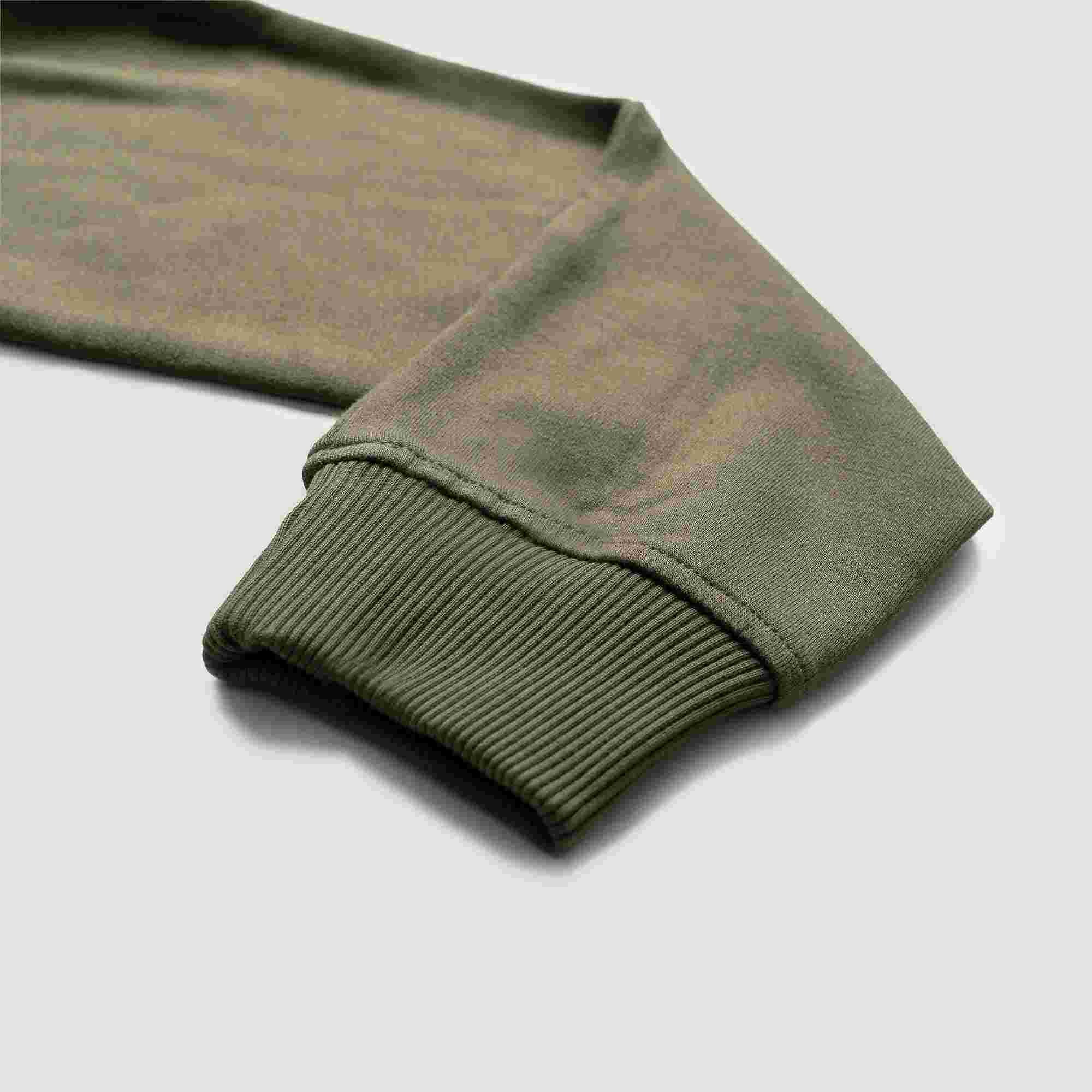 BOXR | Felpa Girocollo in Bambù - Verde oliva