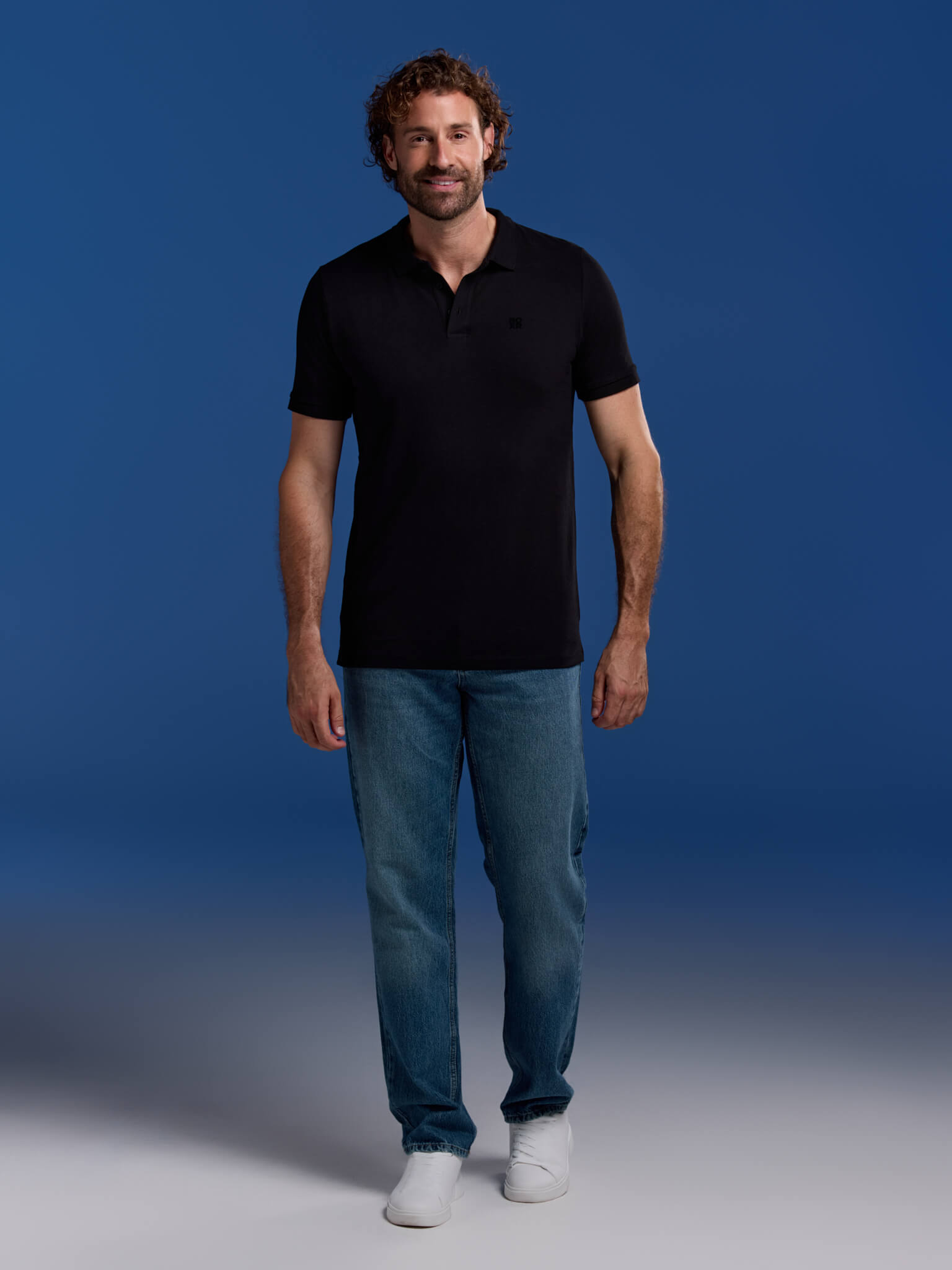 BOXR | Polo in Bambù Confezione da 2 Nero & Blu Navy