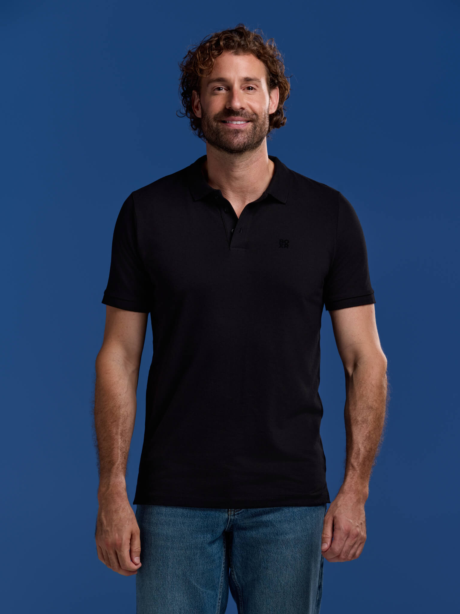 BOXR | Polo in Bambù Confezione da 2 Nero & Blu Navy
