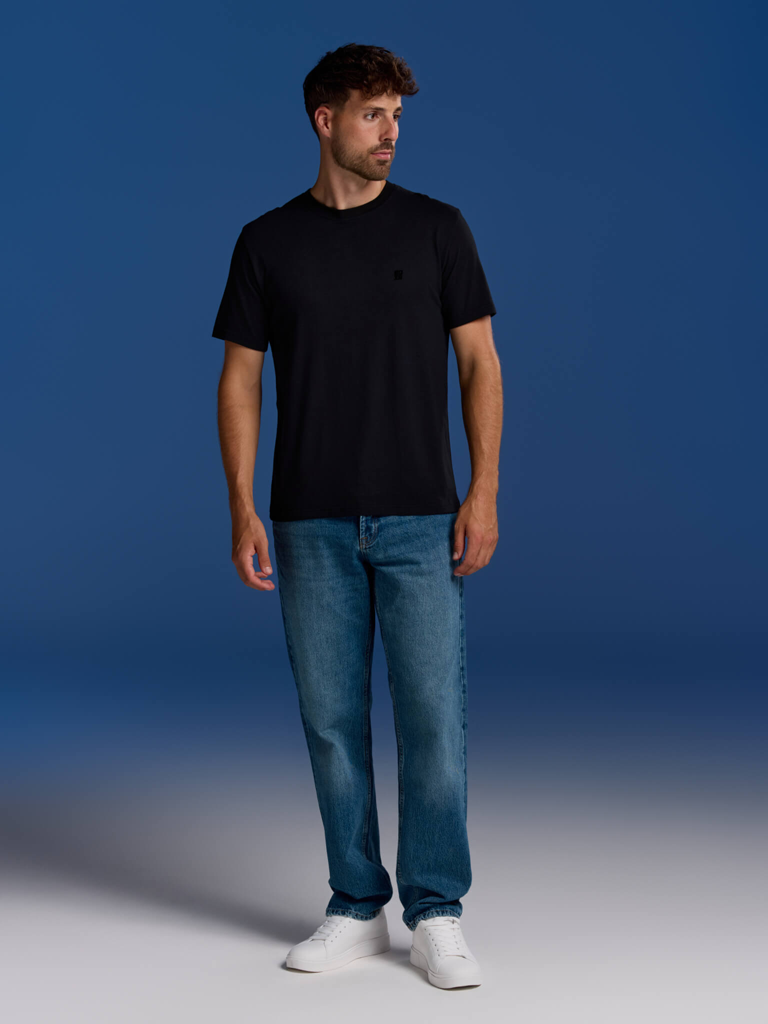 BOXR | T-Shirt Casual in Bambù - Confezione da 1 - Nero
