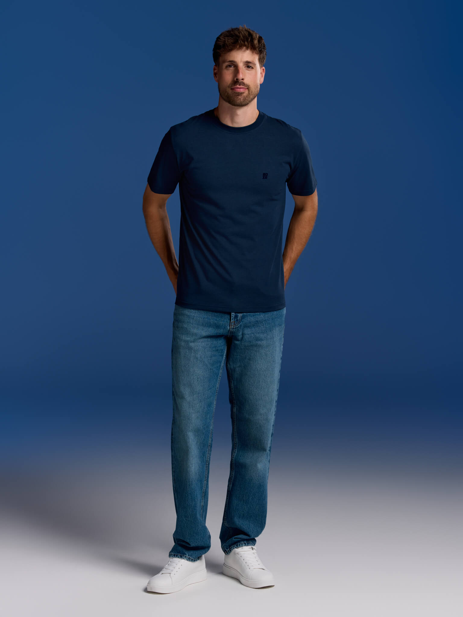 BOXR | T-Shirt Casual in Bambù - Confezione da 1 - Blu Navy