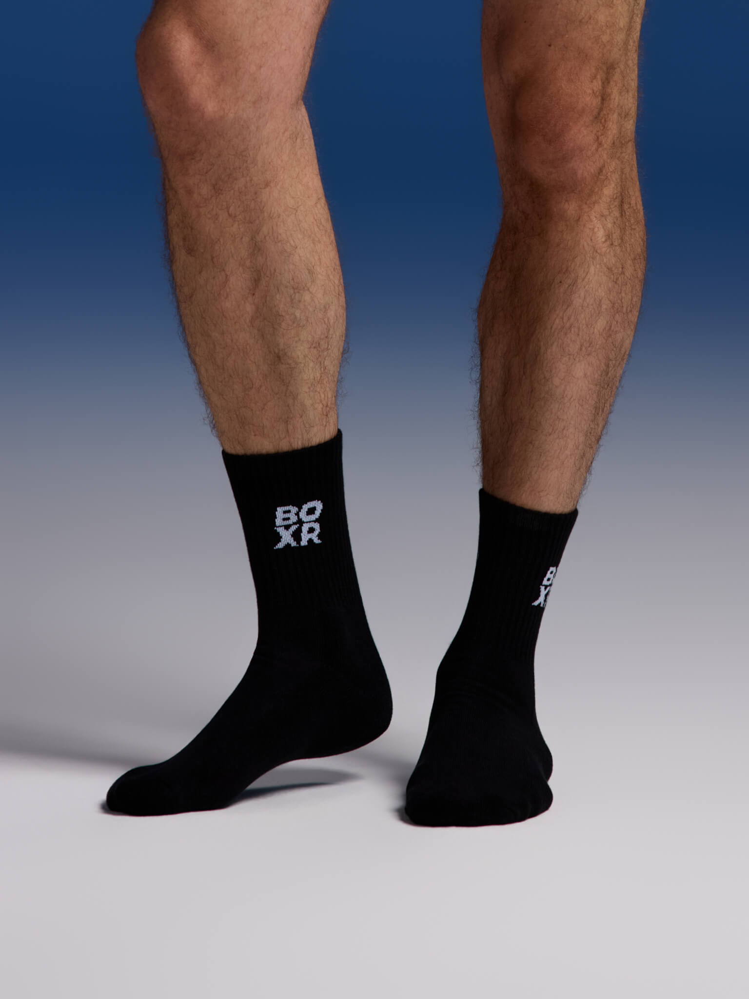 BOXR | Calze Sportive in Bambù – Confezione da 4 Nero