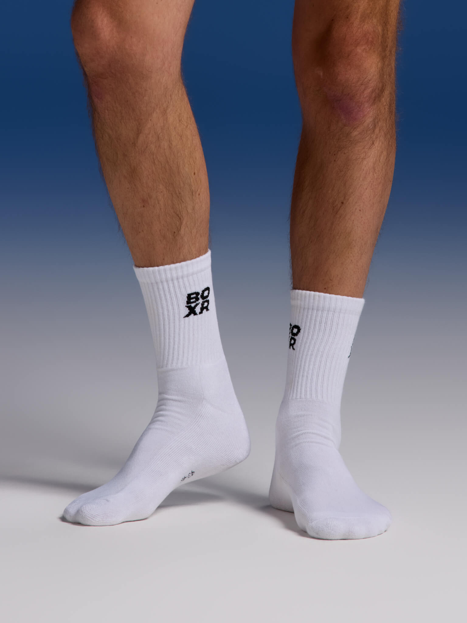 BOXR | Calze Sportive in Bambù – Confezione da 4 Bianco