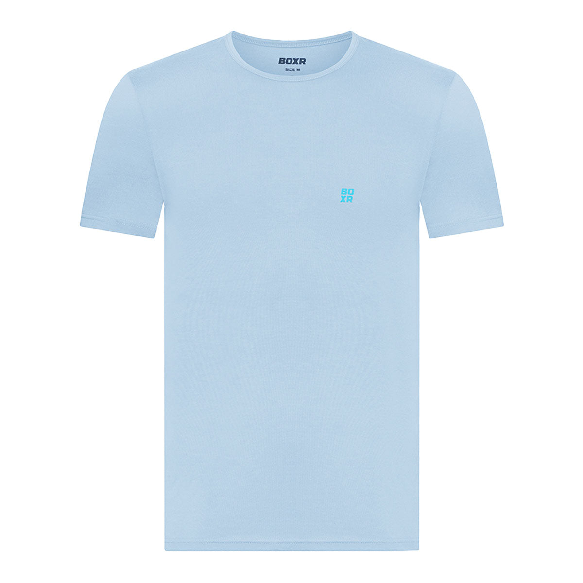 BOXR | T-Shirt Casual in Bambù - Confezione da 1 - Azzurro Chiaro