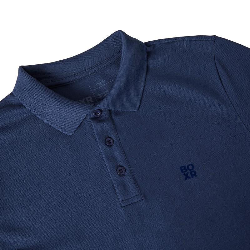 BOXR | Polo in Bambù Confezione da 2 Nero & Blu Navy