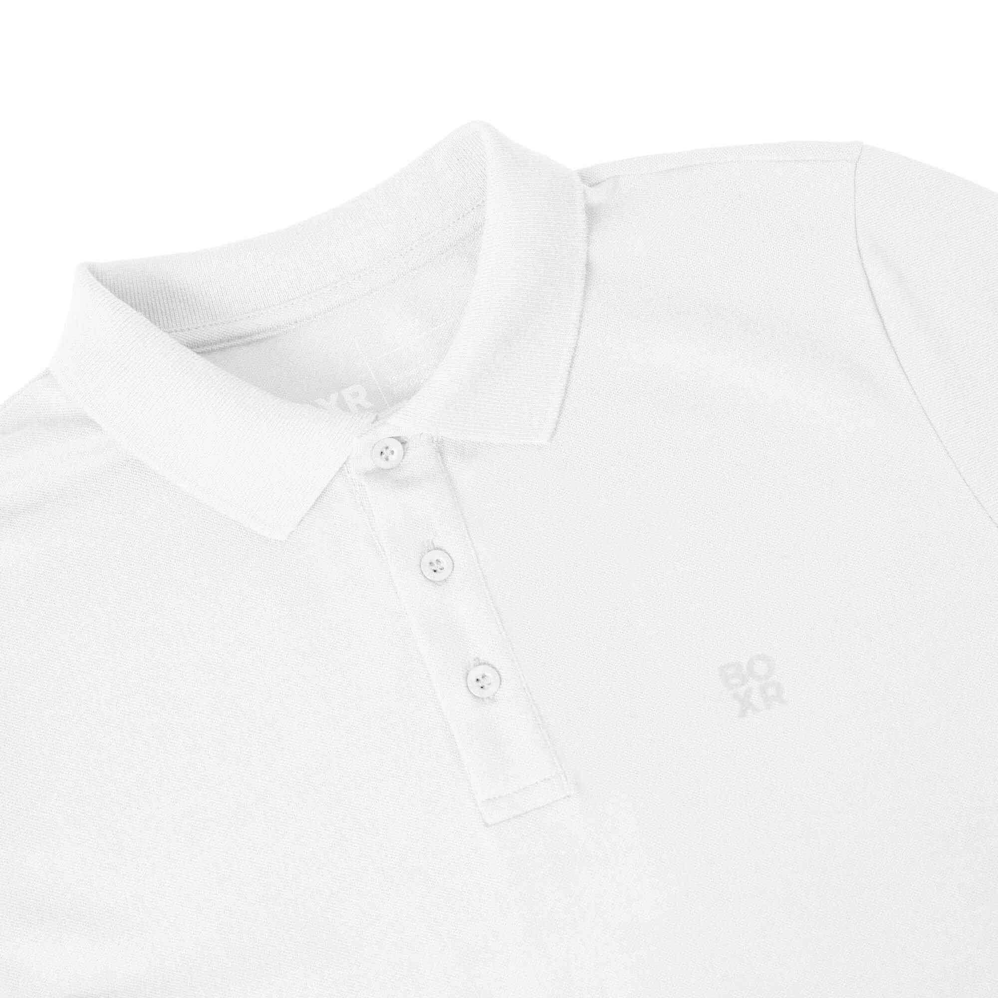 BOXR | Polo in Bambù Confezione da 2 Azzurro Melange & Bianca