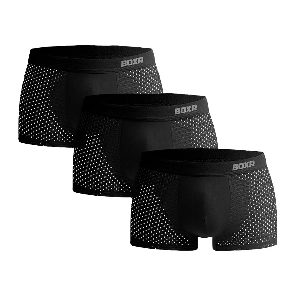 BOXR | Boxer In Bambù 2.0 - Confezione Da 3 Pezzi - Nero