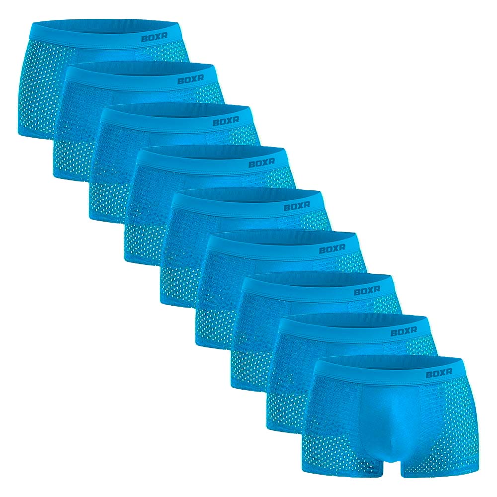 BOXR | Boxer In Bambù 2.0 - Confezione Da 9 Pezzi - Blu Mare
