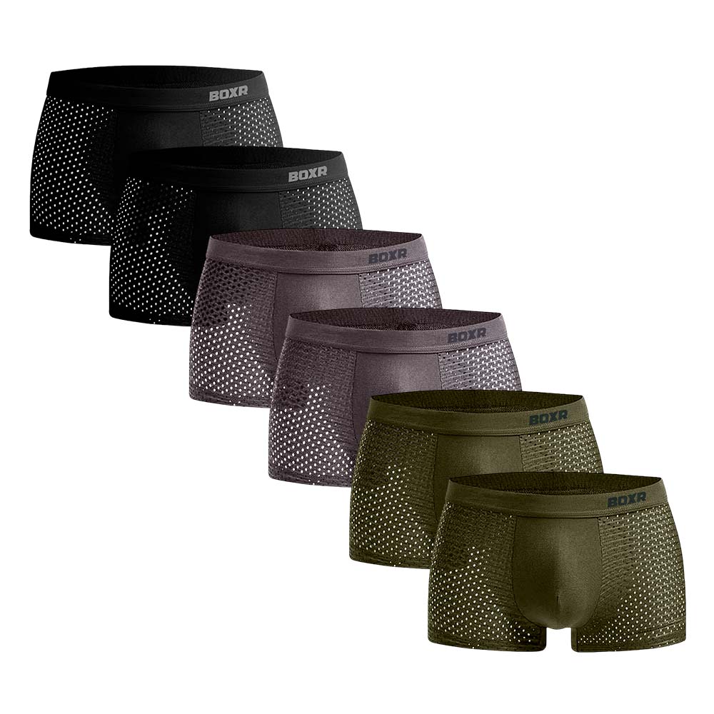 BOXR | Boxer In Bambù 2.0 - Confezione Da 6 Pezzi - Spirito della Foresta