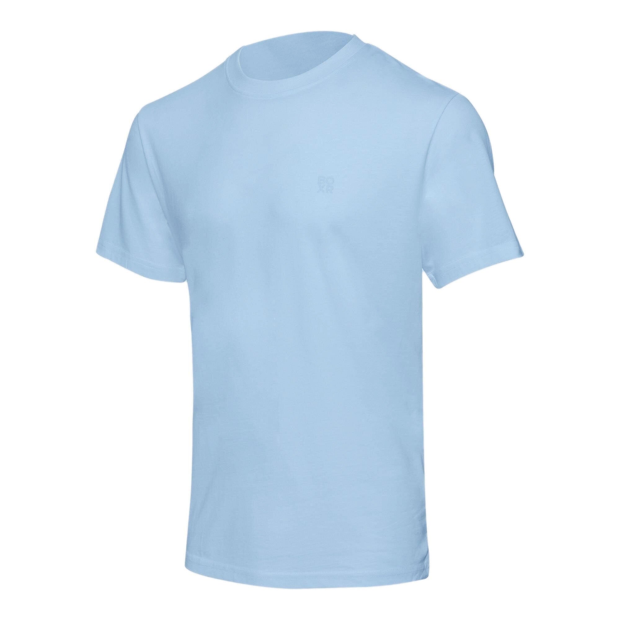 BOXR | T-Shirt Casual in Bambù - Confezione da 1 - Azzurro Chiaro