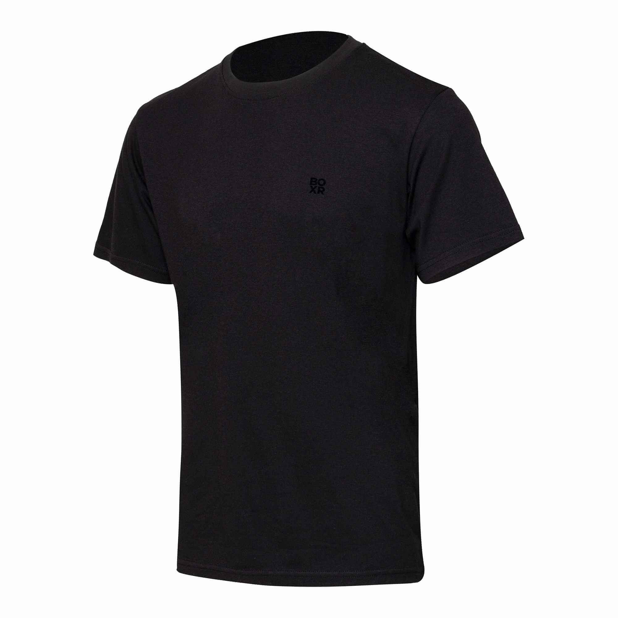 BOXR | T-Shirt Casual in Bambù - Confezione da 1 - Nero