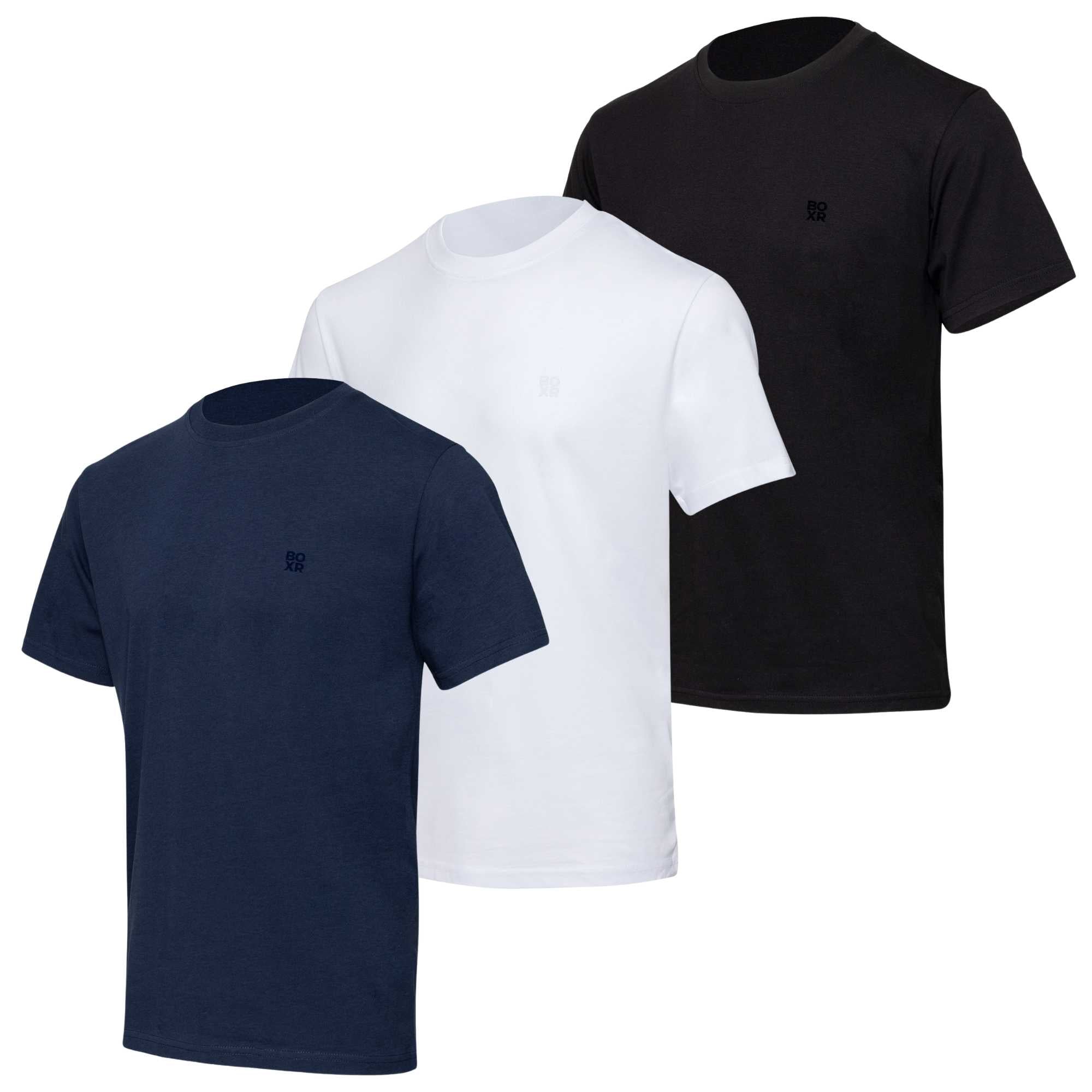 BOXR | T-Shirt Casual in Bambù - Confezione da 3 - Multicolore