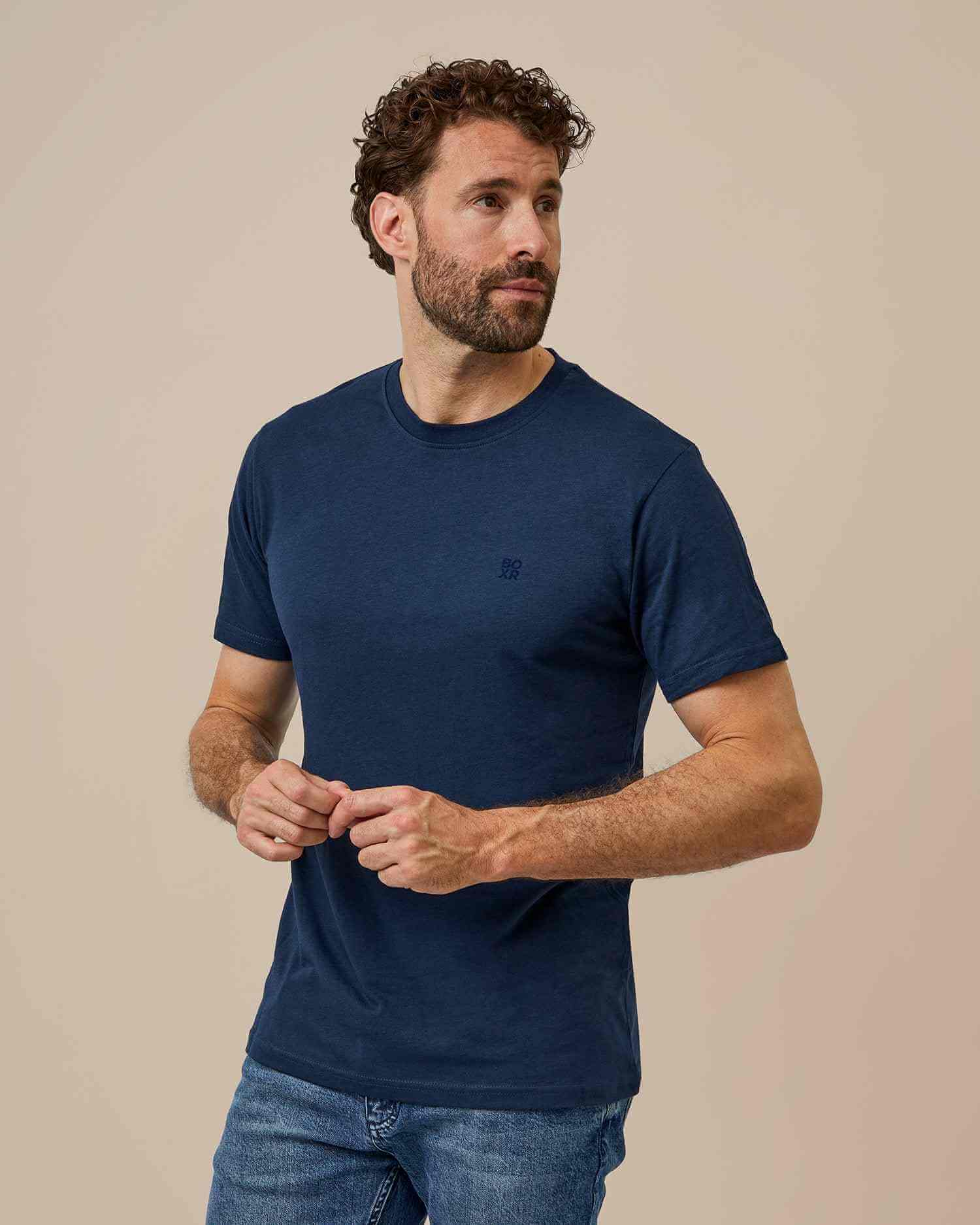BOXR | T-Shirt Casual in Bambù - Confezione da 3 - Multicolore