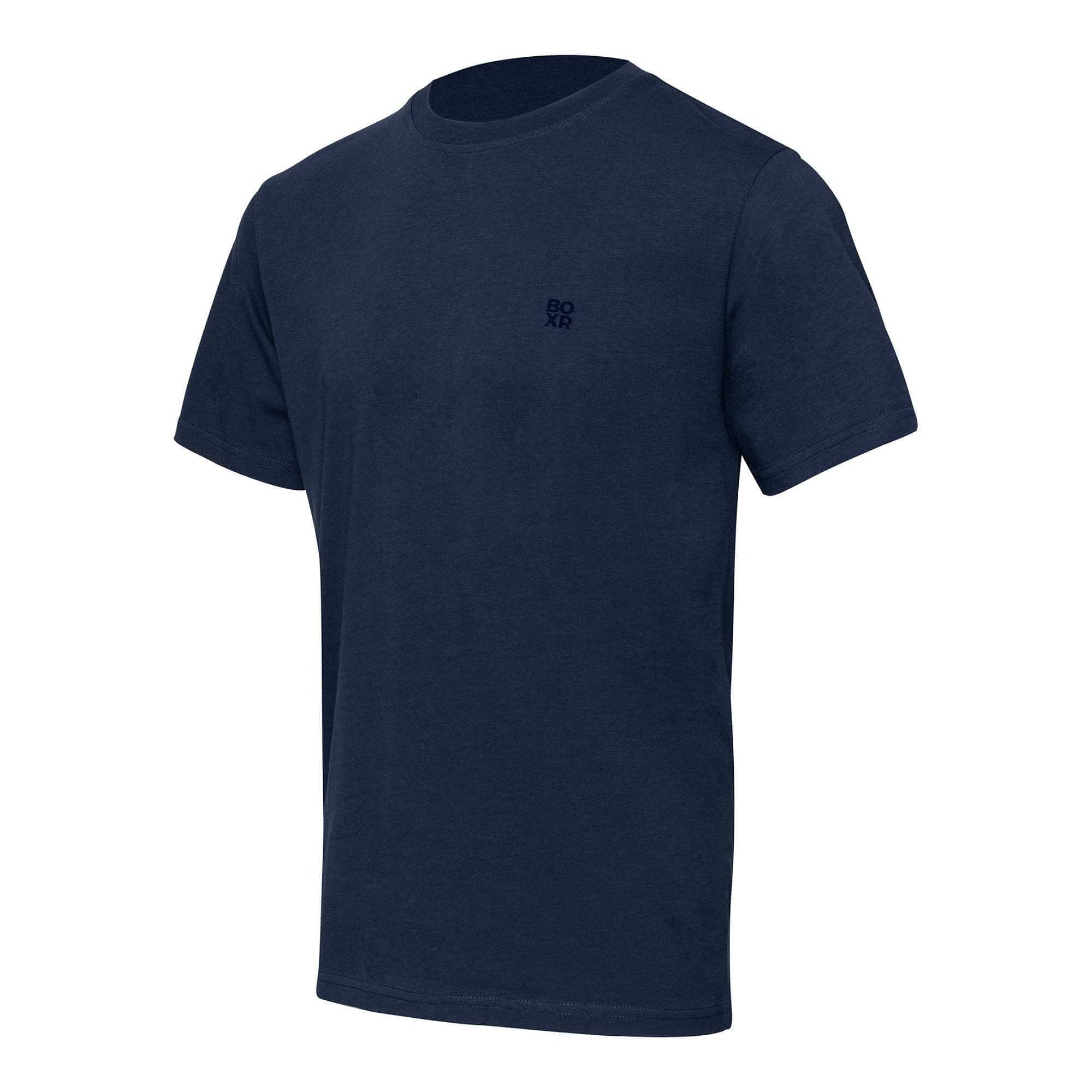 BOXR | T-Shirt Casual in Bambù - Confezione da 1 - Blu Navy
