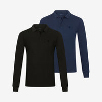 Polo a maniche lunghe in Bambù pack da 2