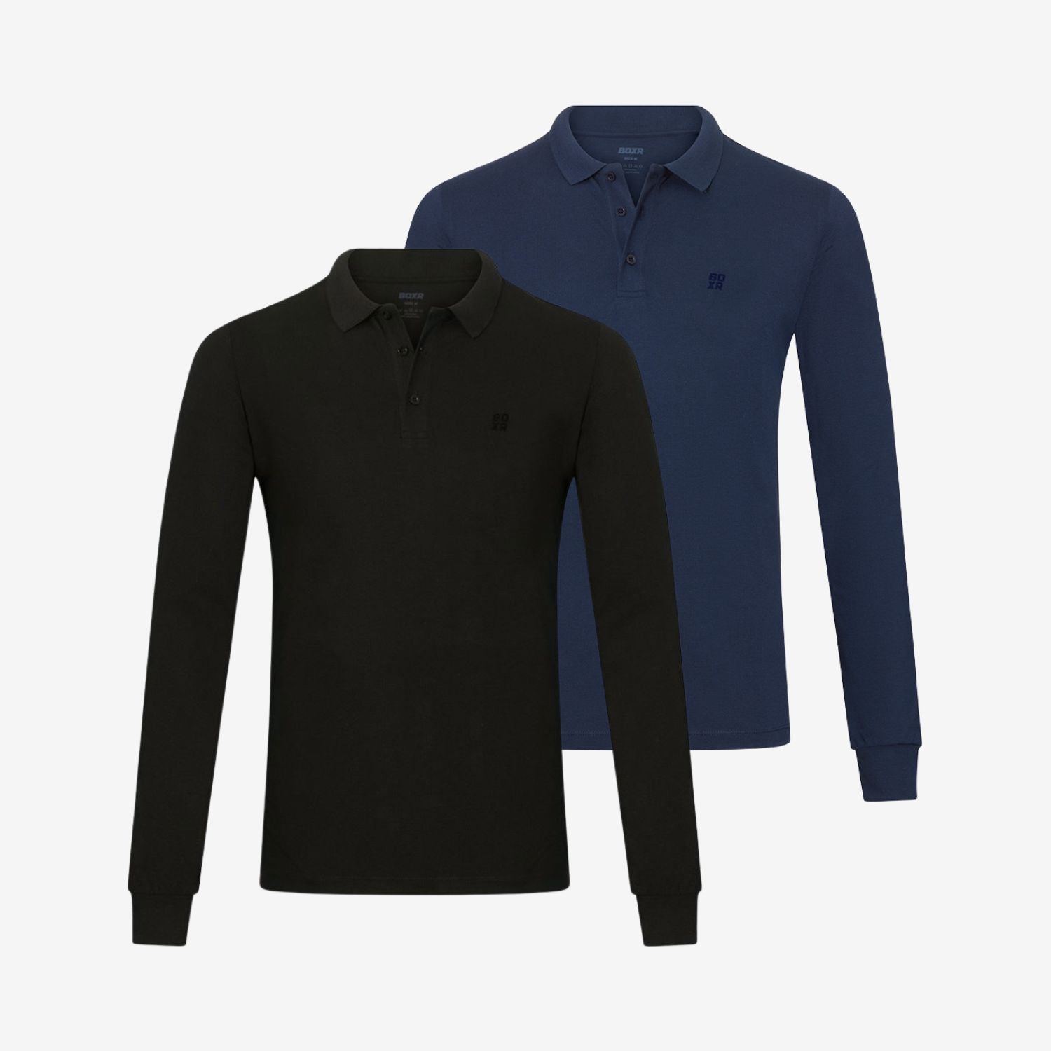 Polo a maniche lunghe in Bambù pack da 2