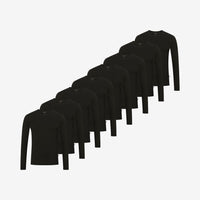 Maglia intima a maniche lunghe in Bambù pack da 8