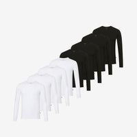 Maglia intima a maniche lunghe in Bambù pack da 8