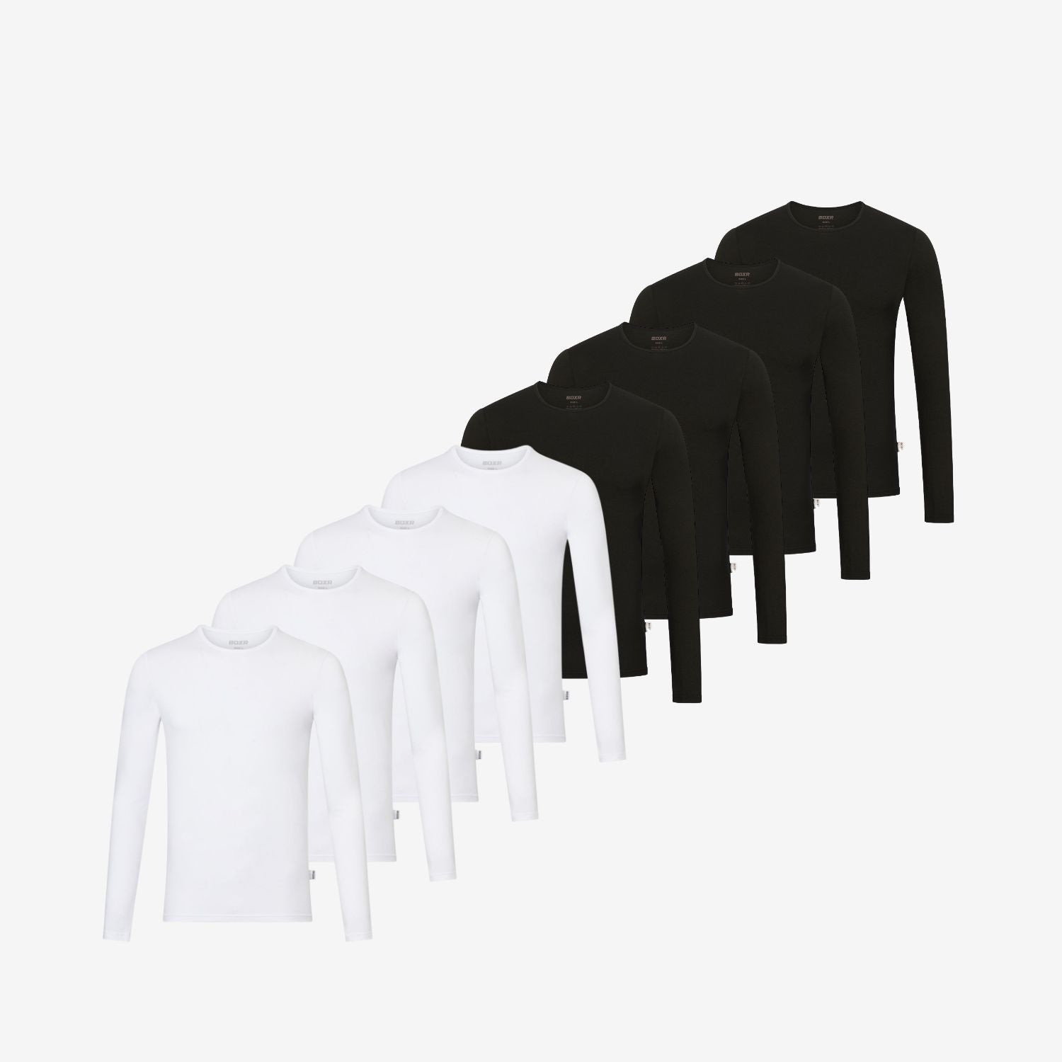 Maglia intima a maniche lunghe in Bambù pack da 8