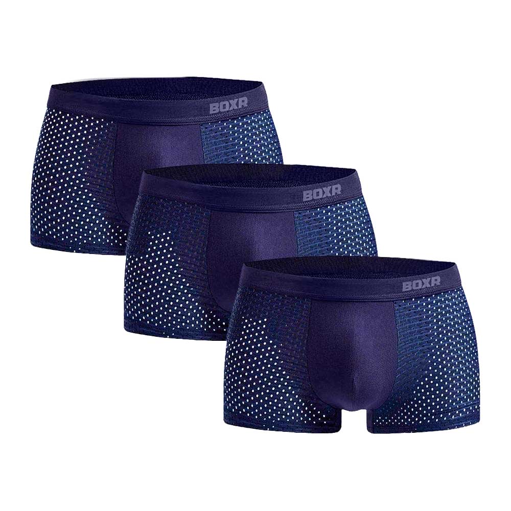 BOXR | Boxer In Bambù 2.0 - Confezione Da 3 Pezzi - Blu