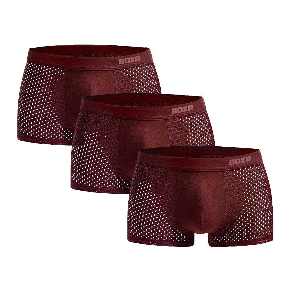 BOXR | Boxer In Bambù 2.0 - Confezione Da 3 Pezzi - Rosso