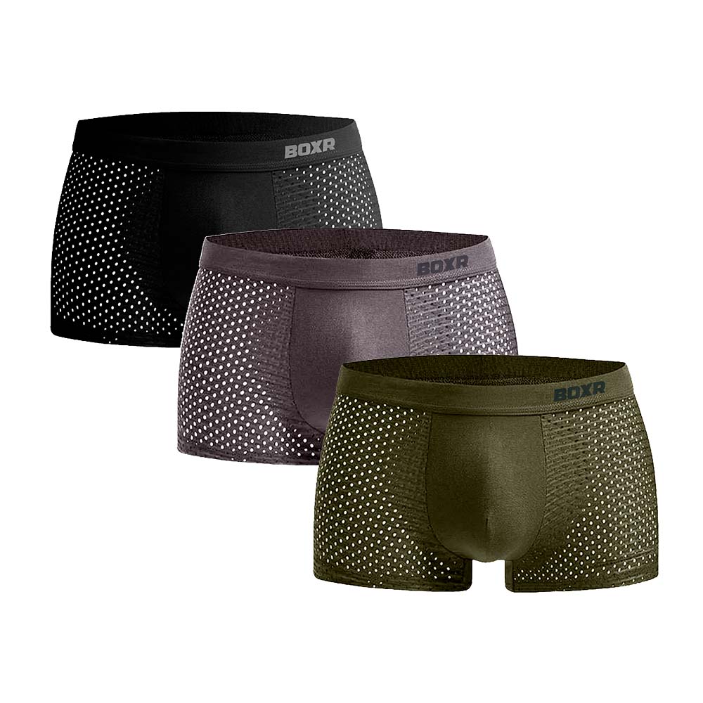 BOXR | Boxer In Bambù 2.0 - Confezione Da 3 Pezzi - Spirito della Foresta