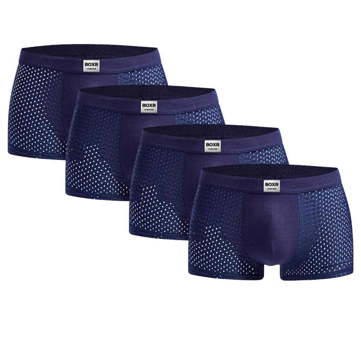 BOXR | Boxer In Bambù - Confezione Da 4 Pezzi - Blu