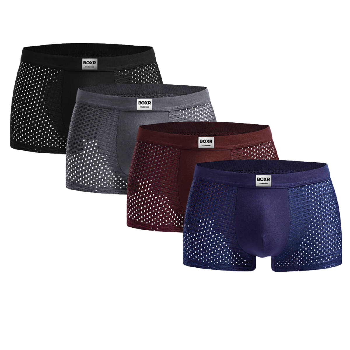 BOXR | Boxer In Bambù - Confezione Da 4 Pezzi - Multicolore