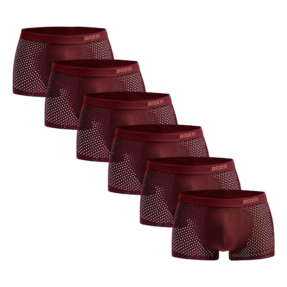 BOXR | Boxer In Bambù 2.0 - Confezione Da 6 Pezzi - Rosso
