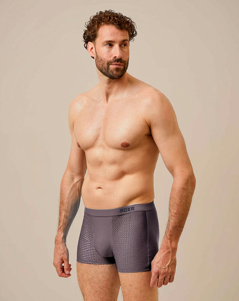 BOXR | Boxer In Bambù 2.0 - Confezione Da 9 Pezzi - Grigio