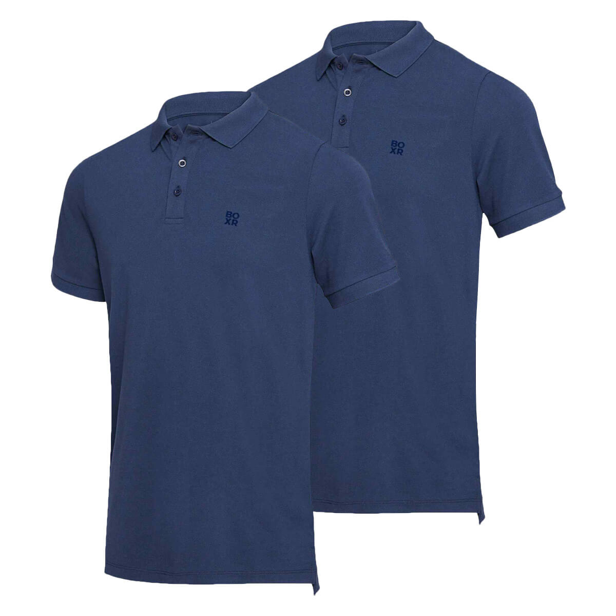 BOXR | Polo in Bambù Confezione da 2 Blu Navy