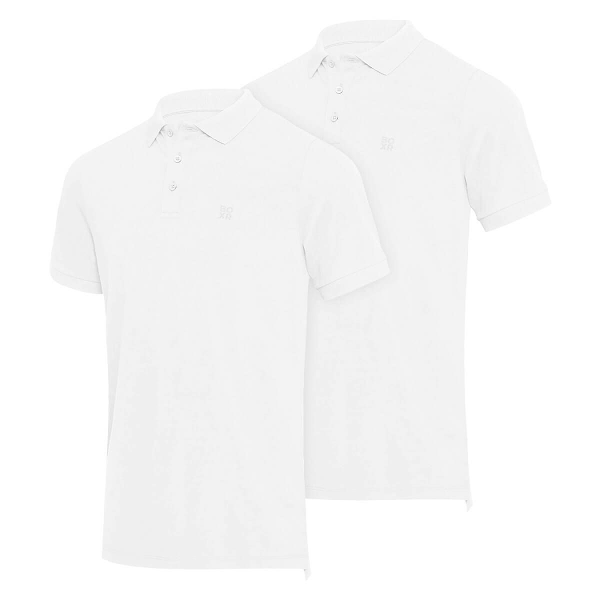 BOXR | Polo in Bambù Confezione da 2 Bianco