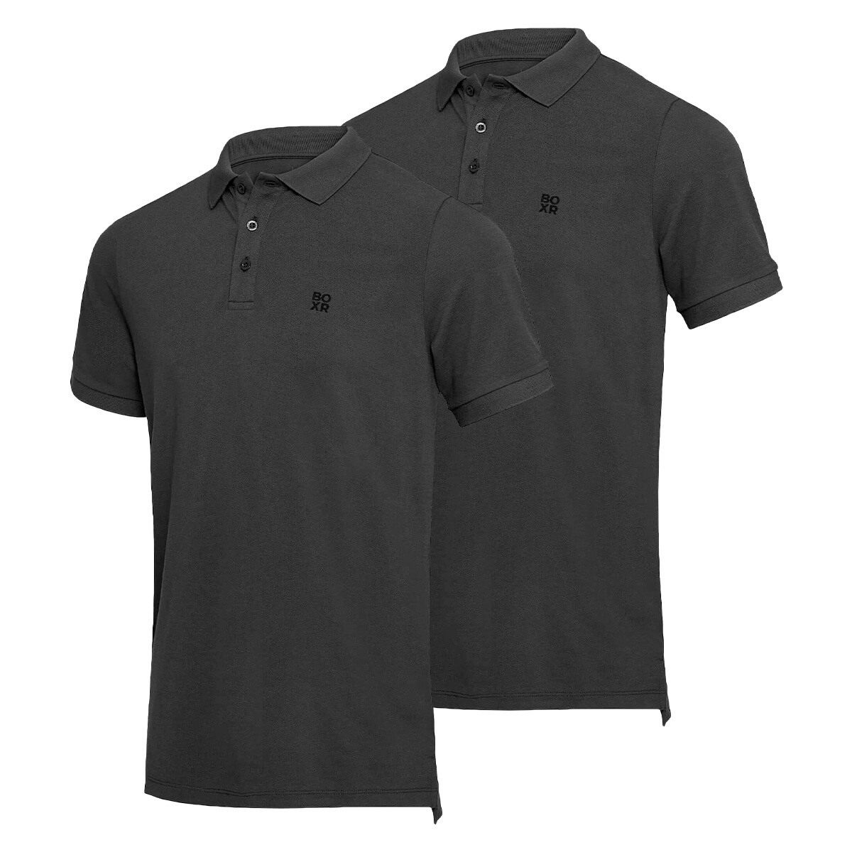 BOXR | Polo in Bambù Confezione da 2 Nero