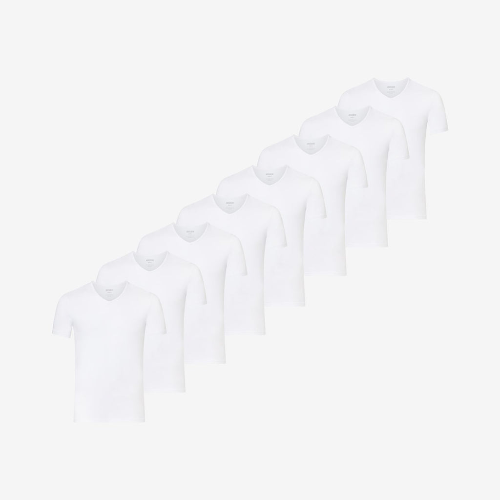 Maglia intima in Bambù scollo a V pack da 8