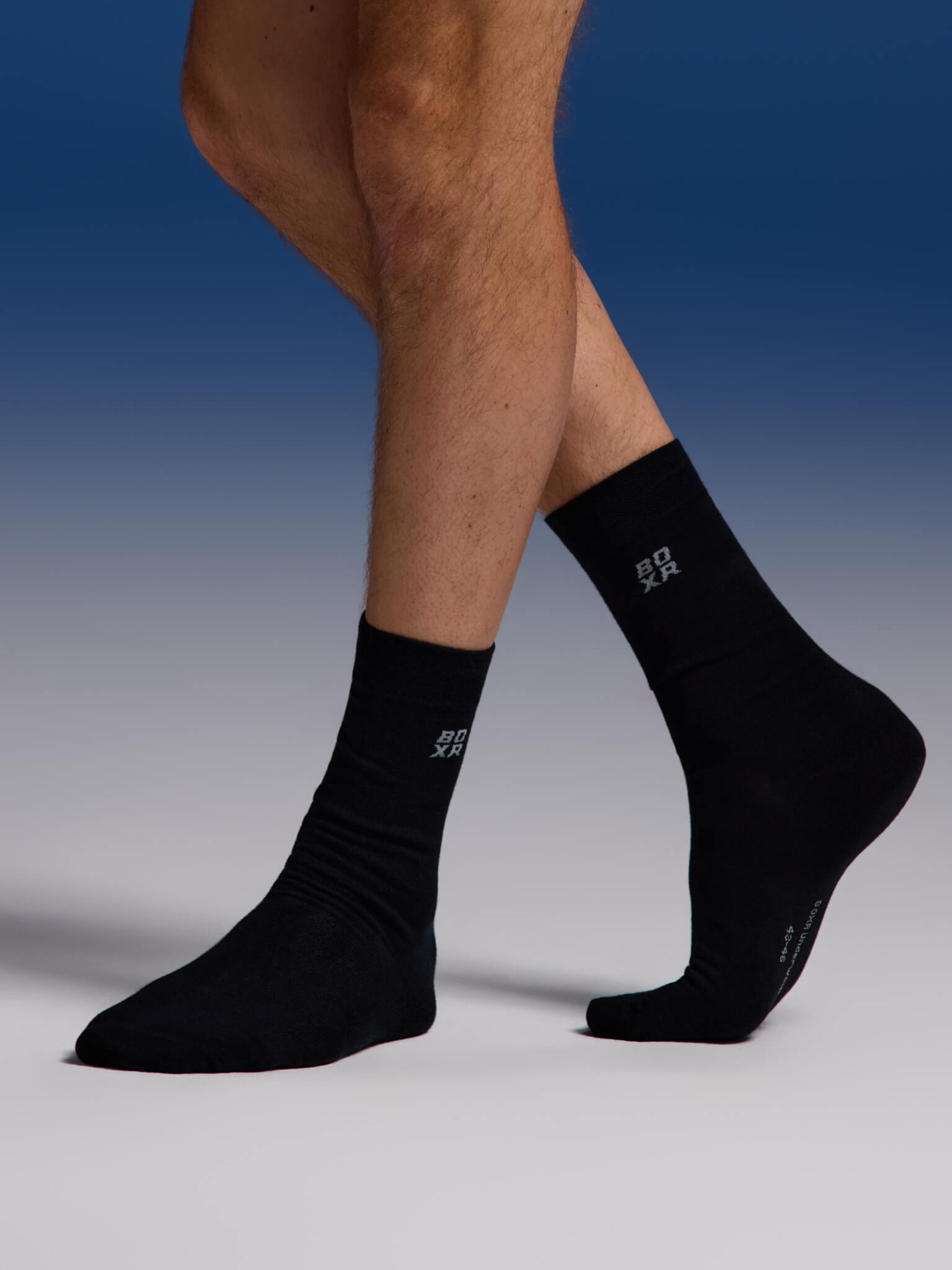 BOXR | Calze Di Bambù - Confezione Da 4 Pezzi - Nero