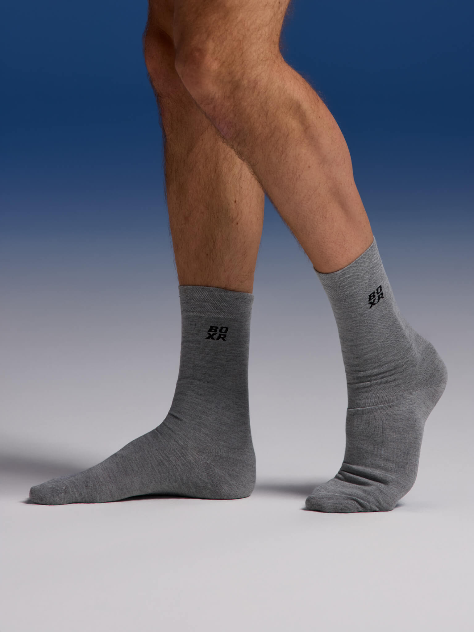 BOXR | Calze Di Bambù - Confezione Da 4 Pezzi - Grigio