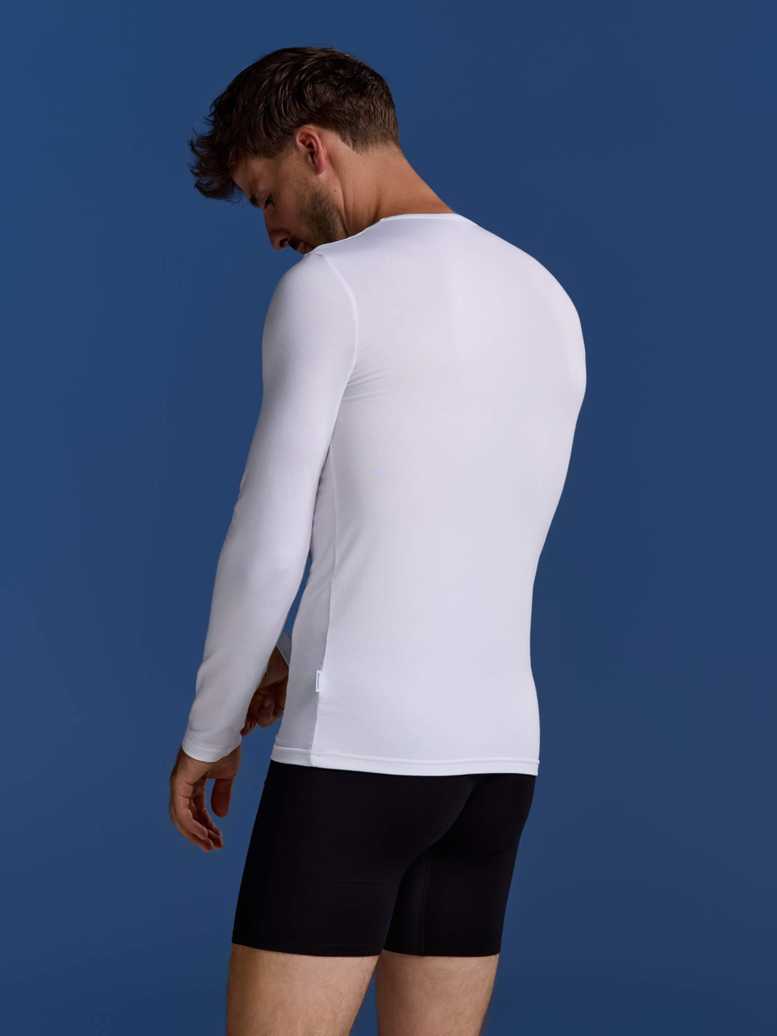 BOXR | Sottocamicia a Maniche Lunghe in Bambù - 2 Pezzi - Bianco