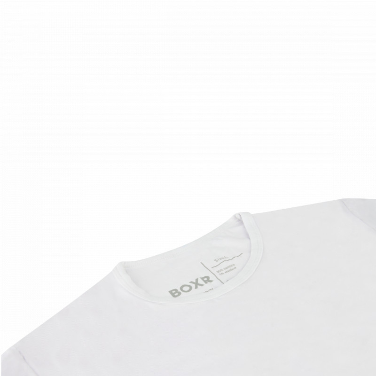 BOXR | Magliette In Bambù - Confezione Da 2 Pezzi - Bianco